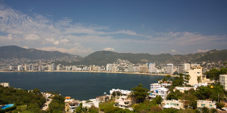 Acapulco Bay Viewed from the south end of the city