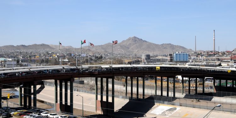 Bridge Crossing between Mexico and the USA