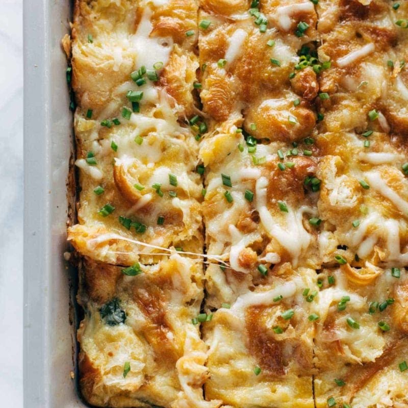 A picture of Egg and Croissant Brunch Bake