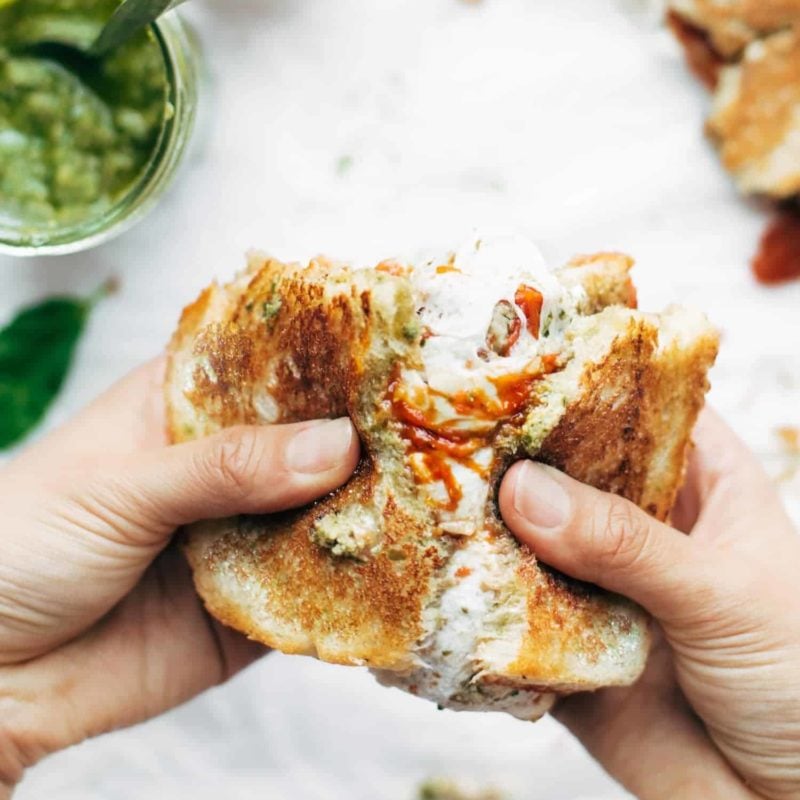 A picture of Loaded Caprese Grilled Cheese