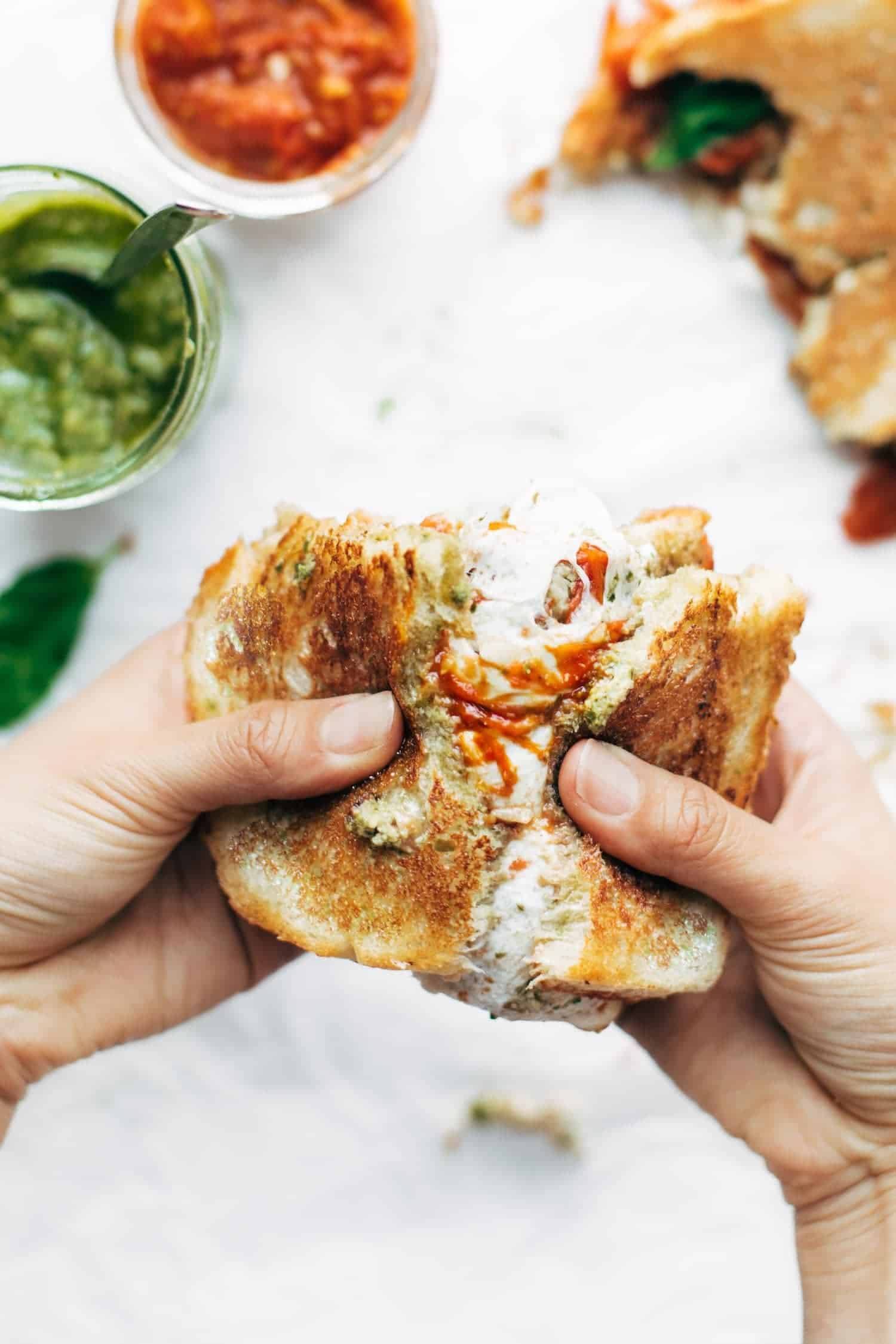 Caprese Grilled Cheese.