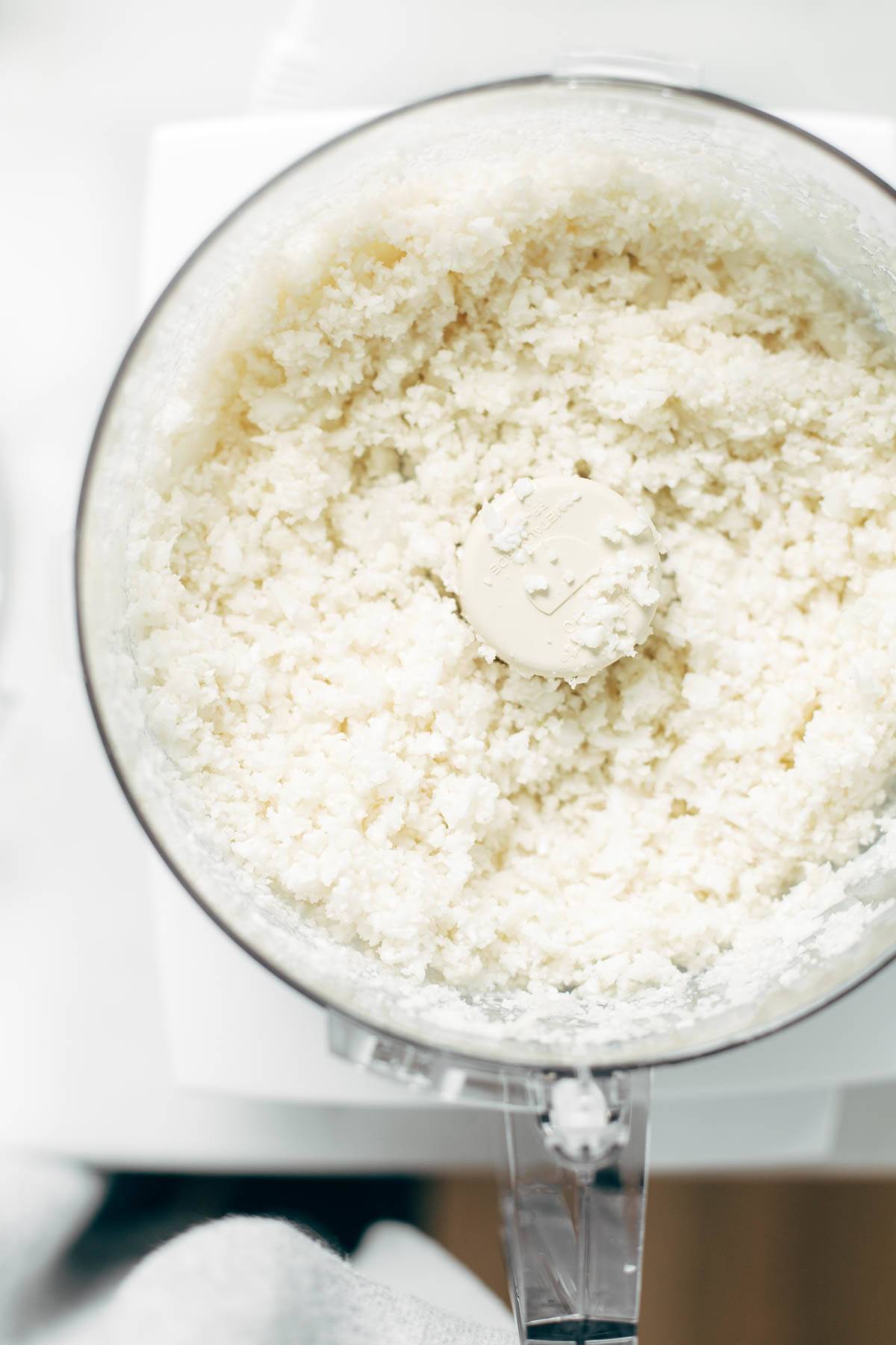 cauliflower in a food processor