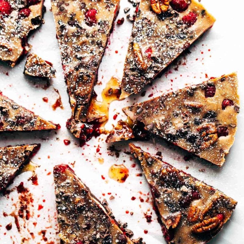 Chocolate Raspberry Almond Butter Bars