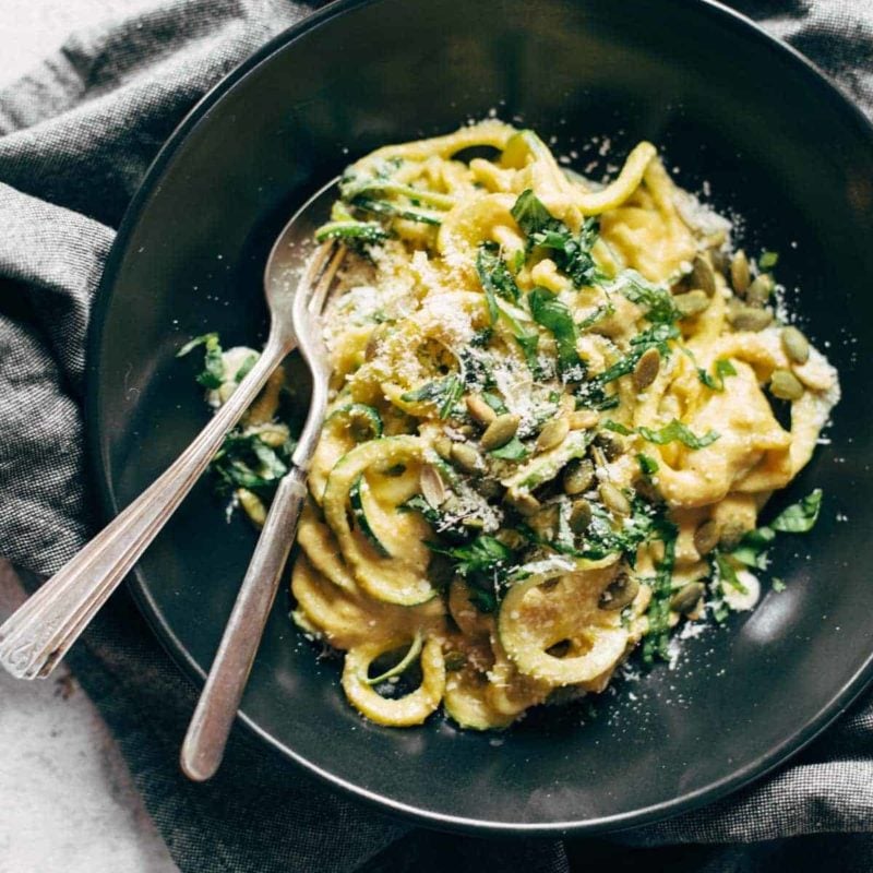 A picture of Next Level Zoodles with Creamy Corn Sauce