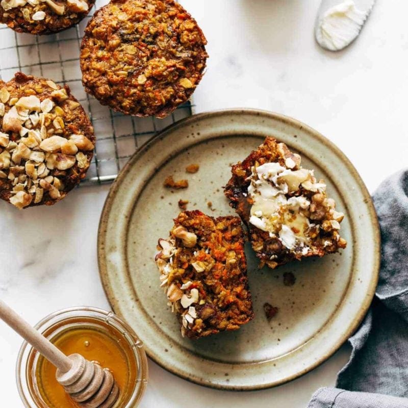 Easy carrot cake muffins.