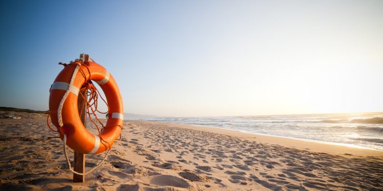 Lifesaver Ring on Beach