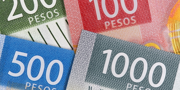 Mexican peso banknotes