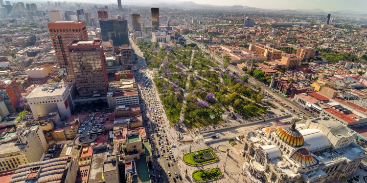 Aerial View of Mexico City