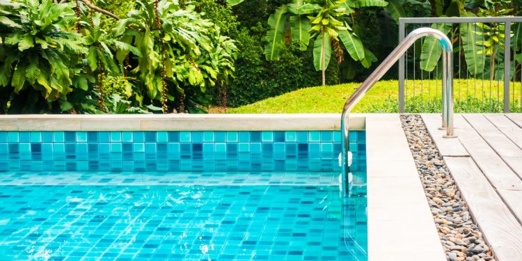 Swimming Pool in a Garden