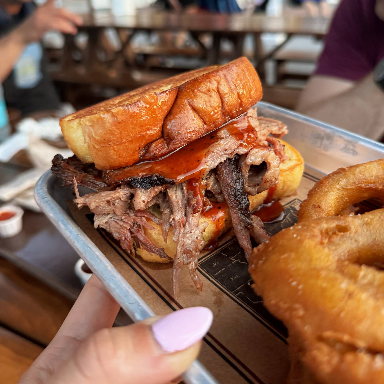 Beef brisket sandwich at World Showcase at EPCOT.