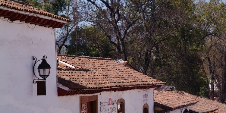 Colonial Rooftops in Patzcuaro, Mexico