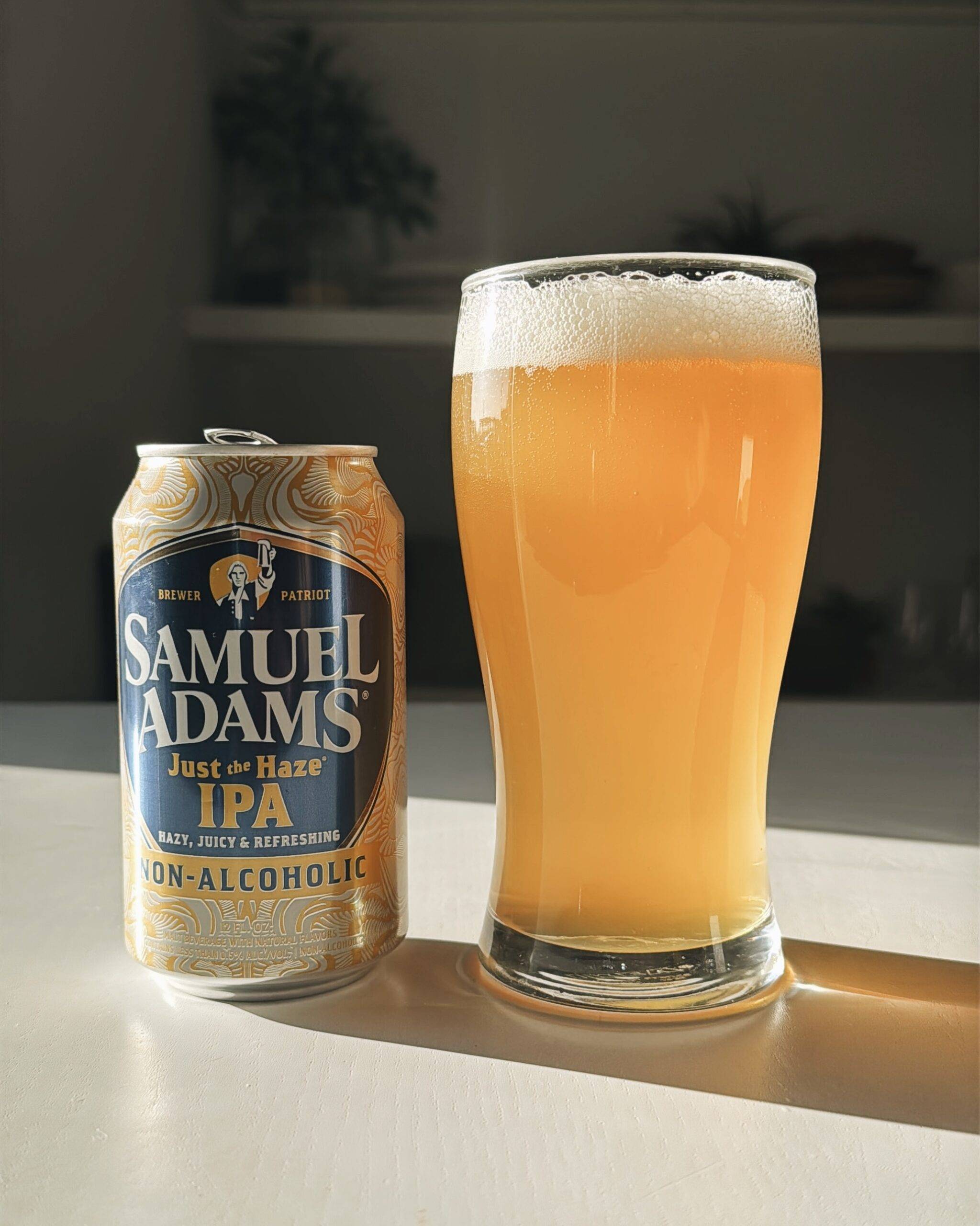 Samuel Adams Just the Haze IPA.