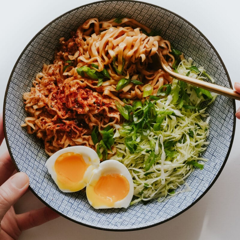 A picture of Shortcut Sesame Butter Noodles