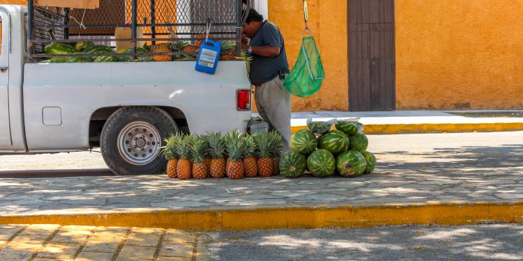 Street Trader Selling Fruit